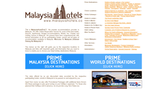 Desktop Screenshot of malaysiahotels.cc